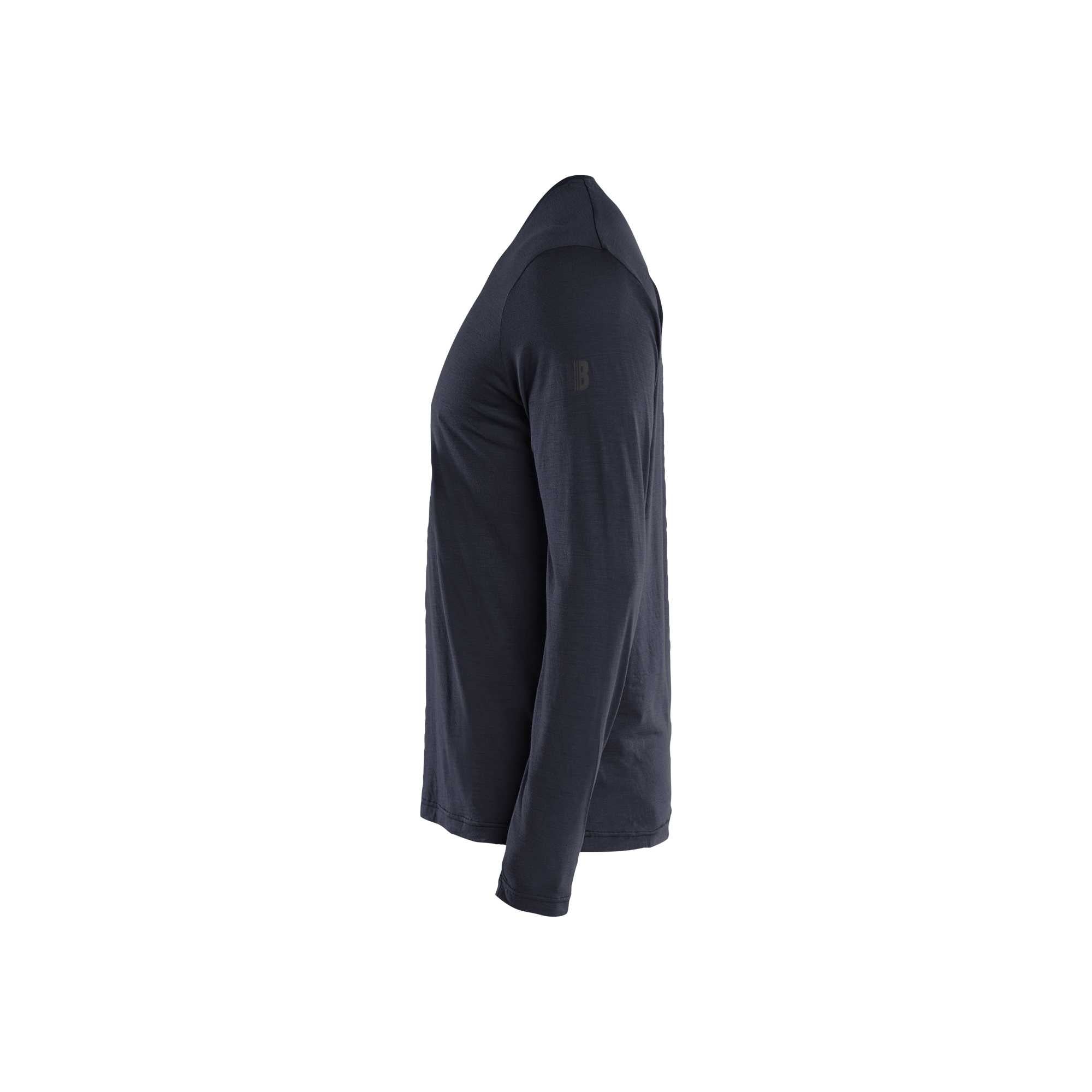 BLAKLADER 35381743 Long sleeved Merino Wool T shirt Long Sleeve Work T-Shirt MEN - 85% Merino Wool